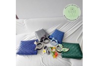 Giỏ quai gỗ trăng trí nơ lụa